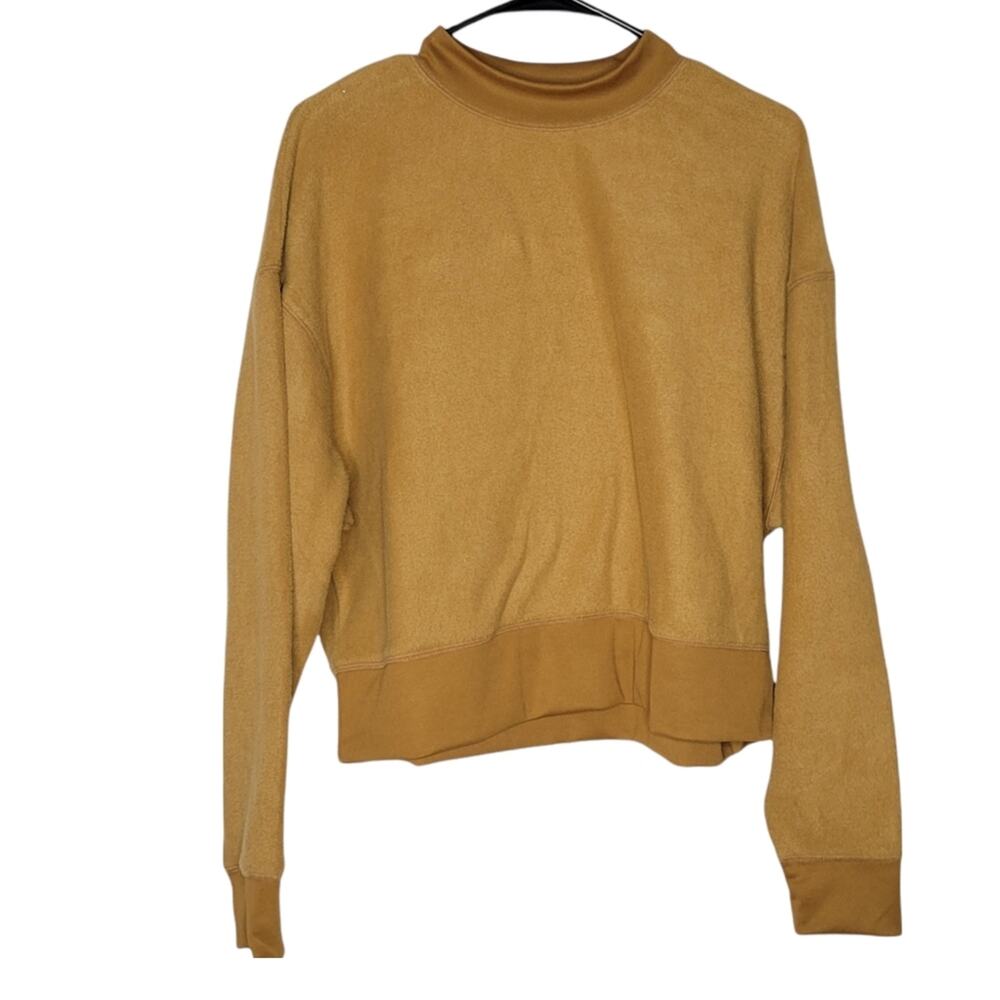 Abound Mock Neck Fleece Pullover Sweater in Tan Dale NEW Women's XL - Picture 2 of 7